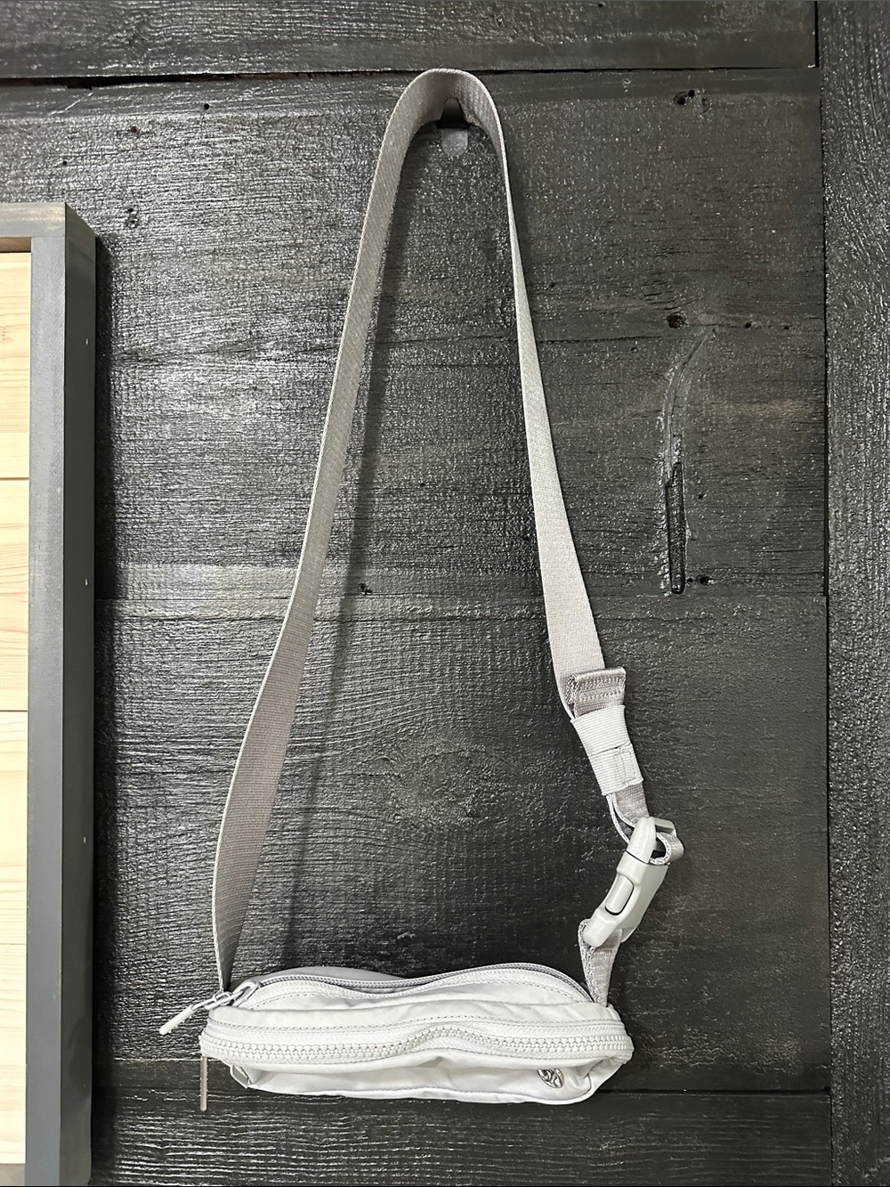 lululemon athletica small crossbody bag in light gray